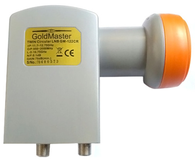 GoldMaster GM-122CX, twin круговой Ku конвертер