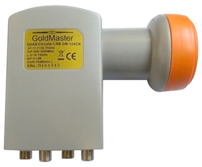 GoldMaster GM-104C, quad круговой Ku конвертер